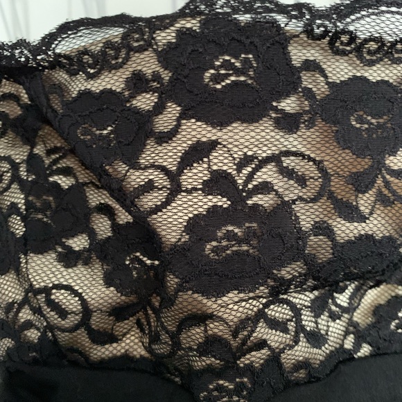 Black and Tan size medium stretchy semi formal Mystic dress. - Picture 4 of 6